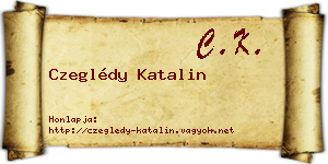 Czeglédy Katalin névjegykártya