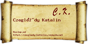 Czeglédy Katalin névjegykártya